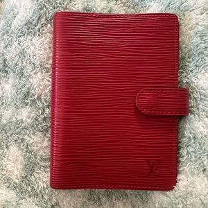 Louis Vuitton Red Epi Leather Wallet